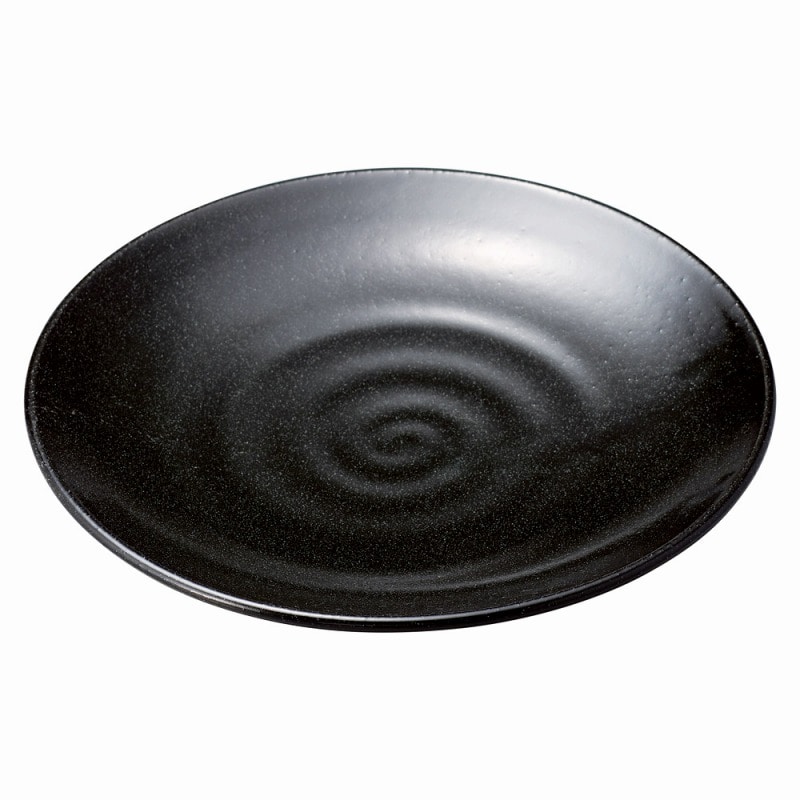 金正陶器 黒オリベ 丸7.0皿 1個(ご注文単位1個)【直送品】