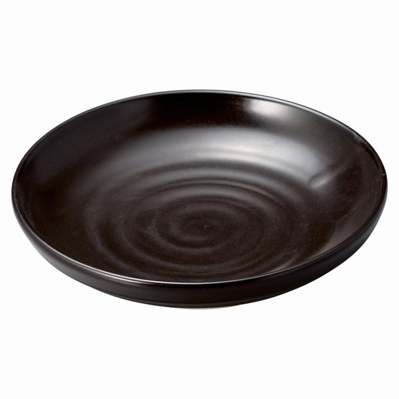 金正陶器 黒オリベ 麺皿 1個(ご注文単位1個)【直送品】