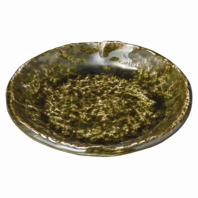 金正陶器 総織部 丸銘々皿 1個(ご注文単位1個)【直送品】