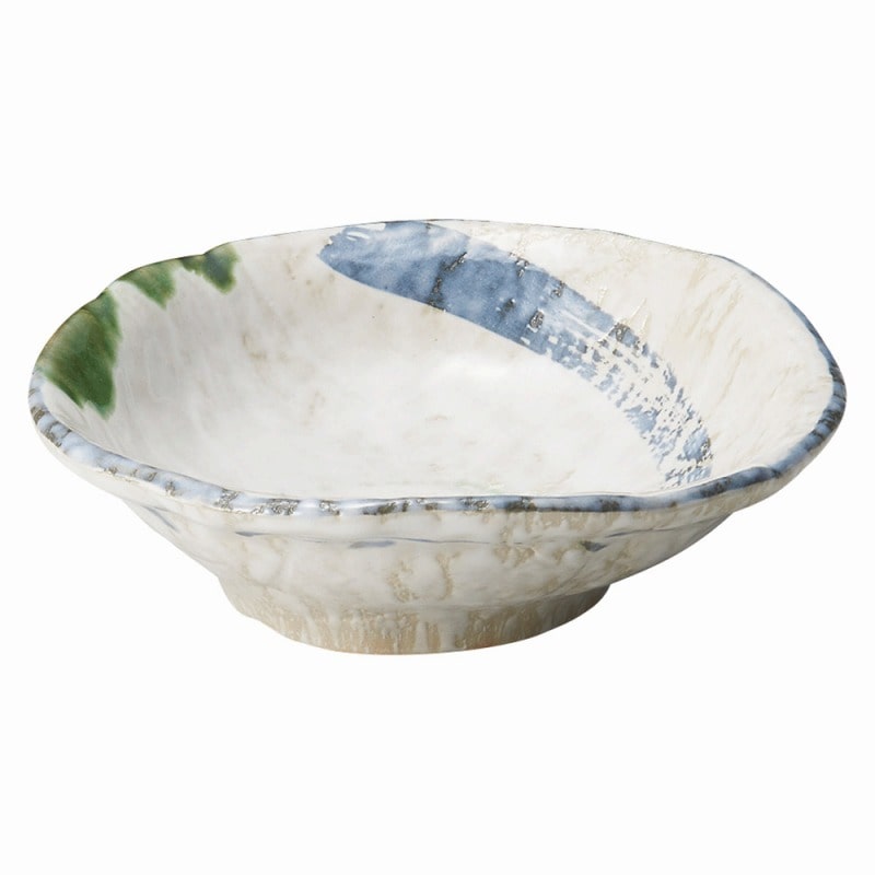 金正陶器 織部流線 6号中鉢 1個(ご注文単位1個)【直送品】