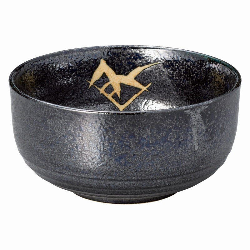 金正陶器 黒藍染笹 6.0深口ボール 1個(ご注文単位1個)【直送品】