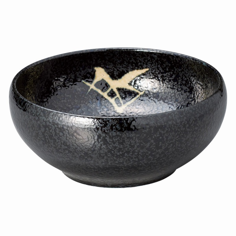 金正陶器 黒藍染笹 6.0サラダボール 1個(ご注文単位1個)【直送品】