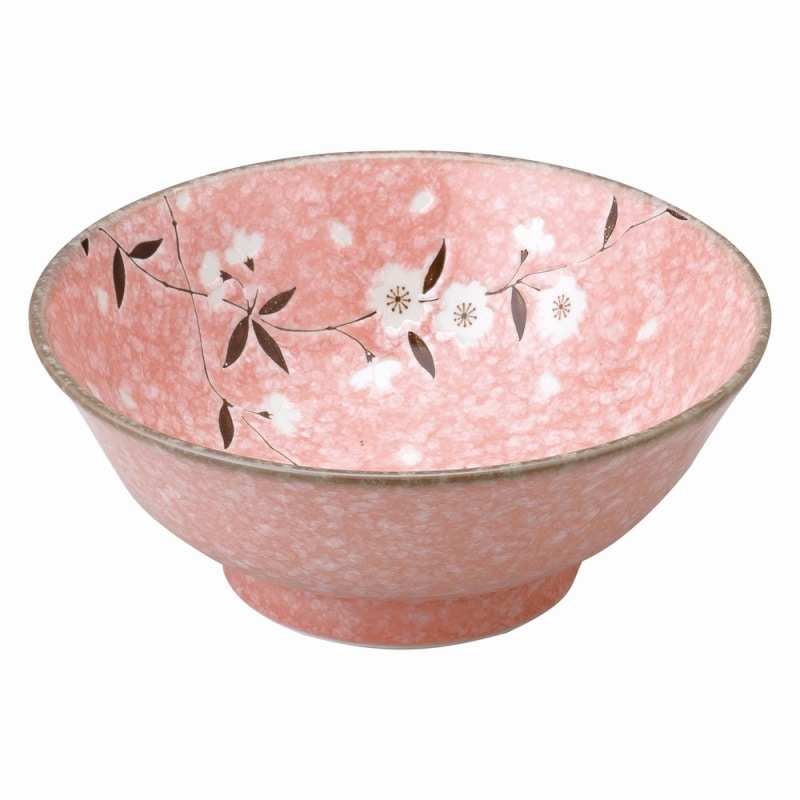 金正陶器 ピンク桜 6.8高台ラーメン丼 1個(ご注文単位1個)【直送品】