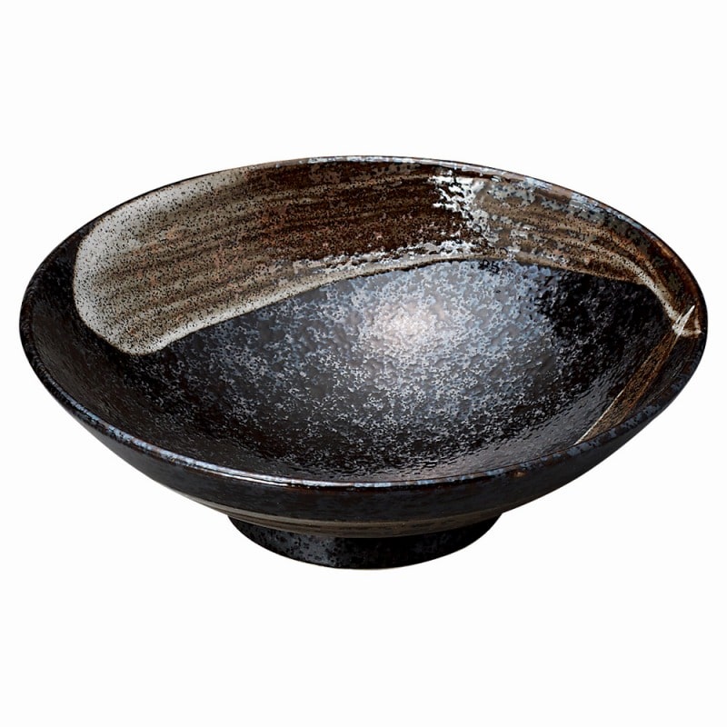 金正陶器 明世荒刷毛 8.0盛鉢 1個(ご注文単位1個)【直送品】