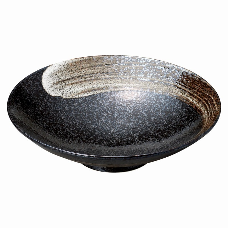 金正陶器 明世荒刷毛 9.0盛鉢 1個(ご注文単位1個)【直送品】