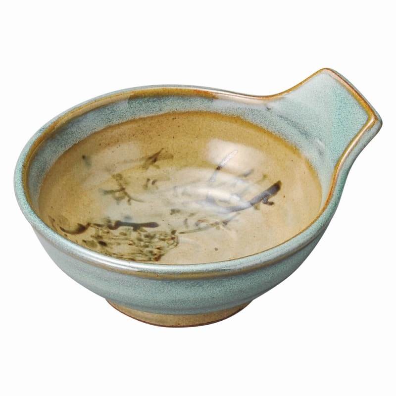 金正陶器 織部水車 角手呑水 1個(ご注文単位1個)【直送品】