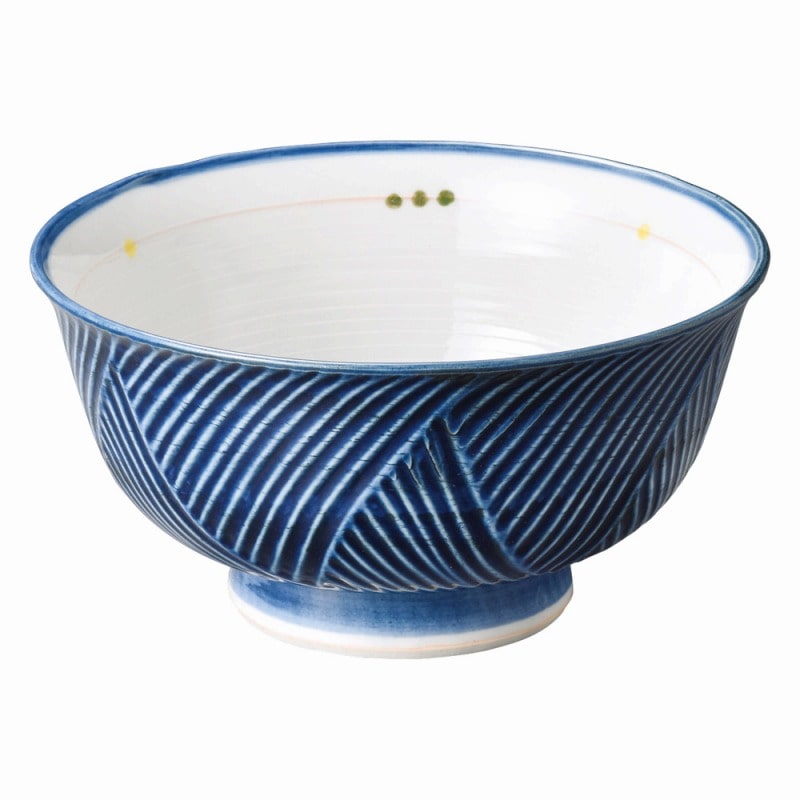 金正陶器 古代釉グリン散らし(強化) 深口6.0丼 1個(ご注文単位1個)【直送品】