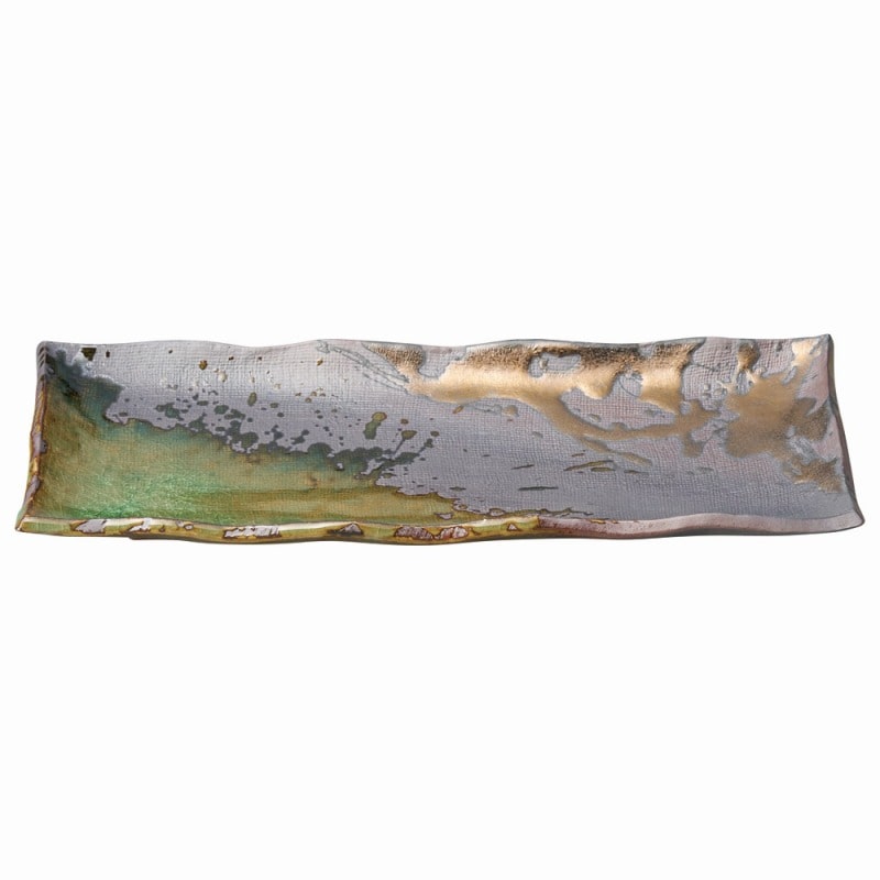 金正陶器 伊賀金彩 さんま皿 1個(ご注文単位1個)【直送品】