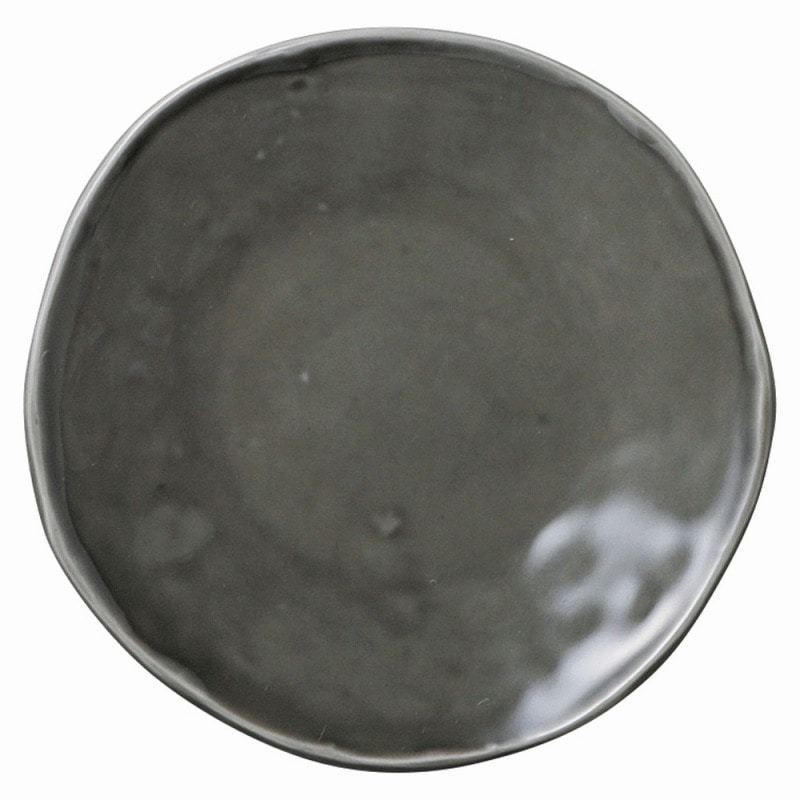 金正陶器 カフェズ グレーいっぷく丸皿S 1個(ご注文単位1個)【直送品】