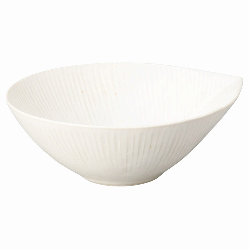 金正陶器 ナチュラルモア スノーホワイト 中鉢 1個(ご注文単位1個)【直送品】