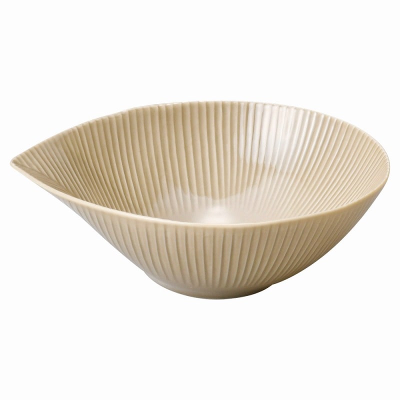 金正陶器 ナチュラルモア ベージュ 中鉢 1個(ご注文単位1個)【直送品】