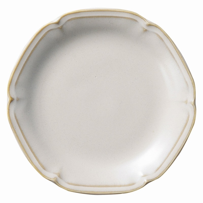 金正陶器 アンジュ ラフィネ 14cm皿(白) 1個(ご注文単位1個)【直送品】
