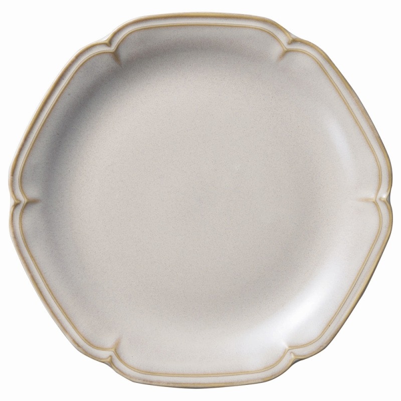 金正陶器 アンジュ ラフィネ 24cm皿(白) 1個(ご注文単位1個)【直送品】