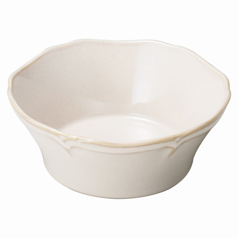 金正陶器 アンジュ ラフィネ 16cm深ボール(白) 1個(ご注文単位1個)【直送品】