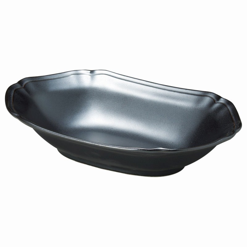 金正陶器 アンジュ ラフィネ だえんベーカー(黒) 1個(ご注文単位1個)【直送品】