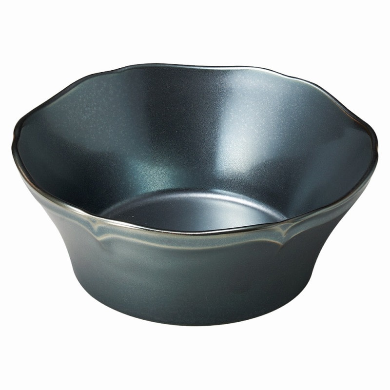 金正陶器 アンジュ ラフィネ 16cm深ボール(黒) 1個(ご注文単位1個)【直送品】