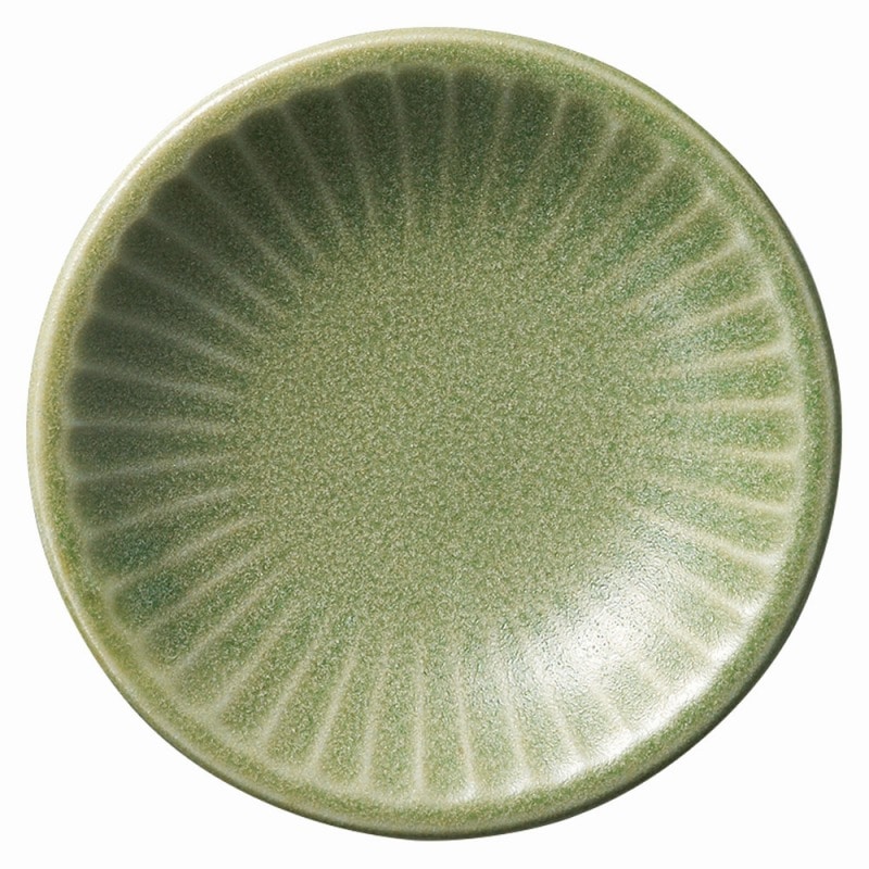 金正陶器 ソギ小皿 マットグリーン 1個(ご注文単位1個)【直送品】