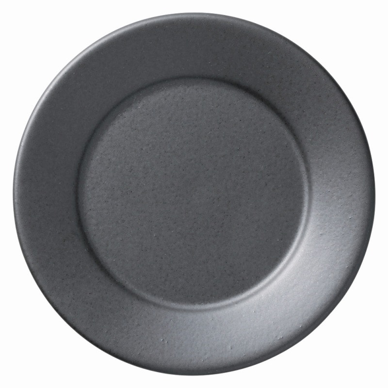 金正陶器 フォンテアイアンブラック 19.5cm丸皿 1個(ご注文単位1個)【直送品】