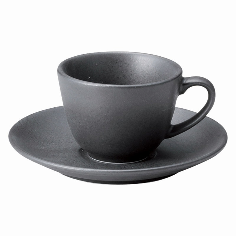 金正陶器 フォンテアイアンブラック コーヒーカップ 1個 ※カップ単品のみ(ご注文単位1個)【直送品】