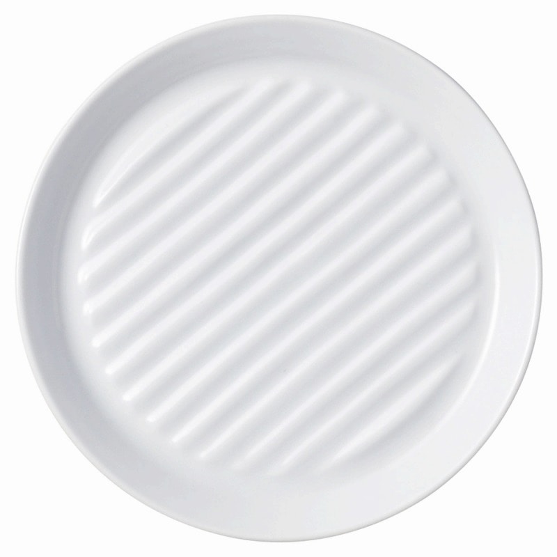 金正陶器 ストライププレート 白14cm皿 1個(ご注文単位1個)【直送品】