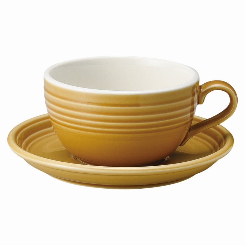 金正陶器 メローアンバー ラテカップ 1個 ※カップ単品のみ(ご注文単位1個)【直送品】