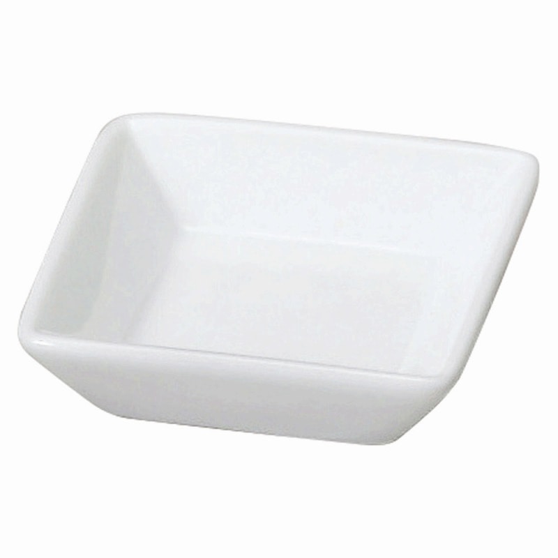 金正陶器 スタイルRC 白角小皿 1個(ご注文単位1個)【直送品】