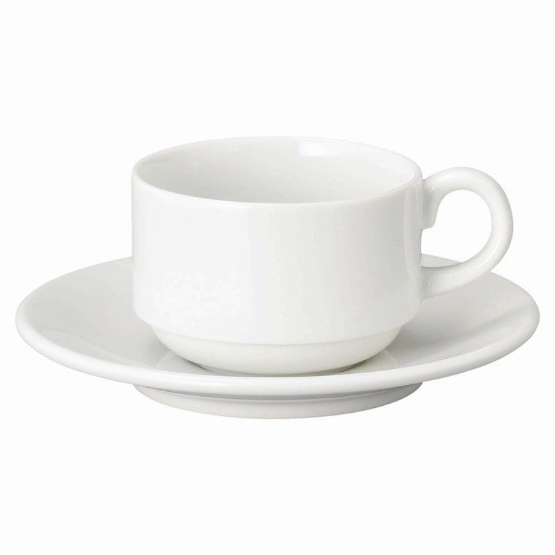 金正陶器 アイリス(ホワイト) 受皿 1個 ※ソーサー単品のみ(ご注文単位1個)【直送品】