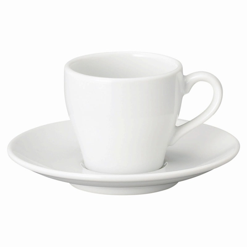 金正陶器 アイリス(ホワイト) エスプレッソ受皿 1個 ※ソーサー単品のみ(ご注文単位1個)【直送品】