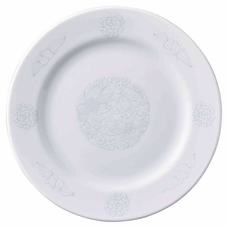 金正陶器 白盛鳳凰 リム玉9吋丸皿 1個(ご注文単位1個)【直送品】