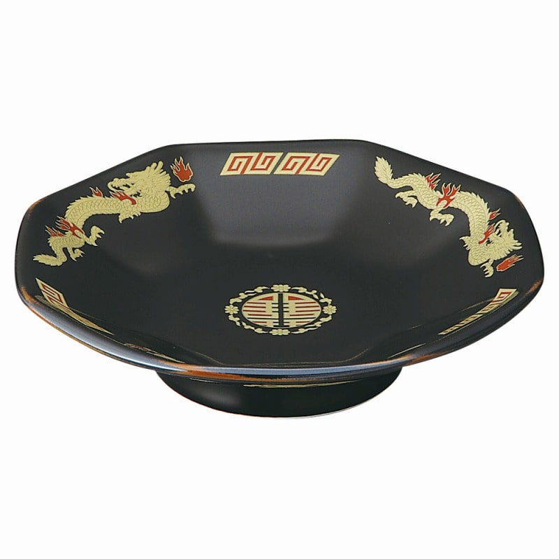 金正陶器 天目金彩竜 八角高台皿 1個(ご注文単位1個)【直送品】