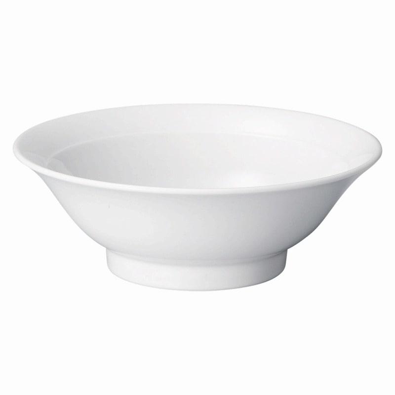 金正陶器 白中華 7.5リム反高台丼 1個(ご注文単位1個)【直送品】