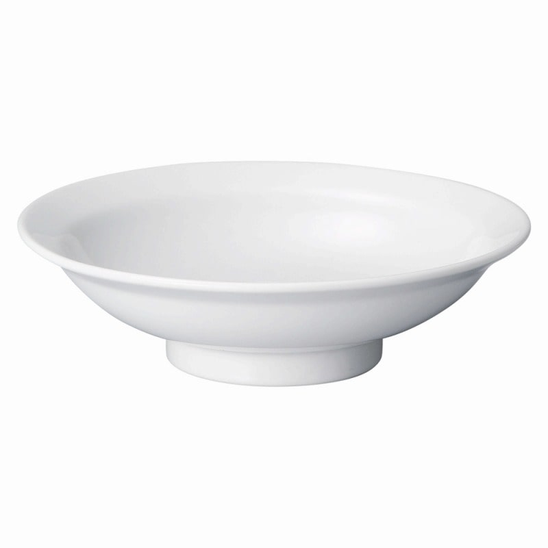 金正陶器 白中華 8.0丸高台皿 1個(ご注文単位1個)【直送品】