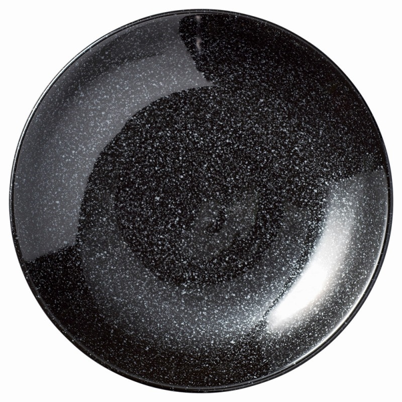 金正陶器 ニューチャイナ 黒24.5cm深皿 1個(ご注文単位1個)【直送品】