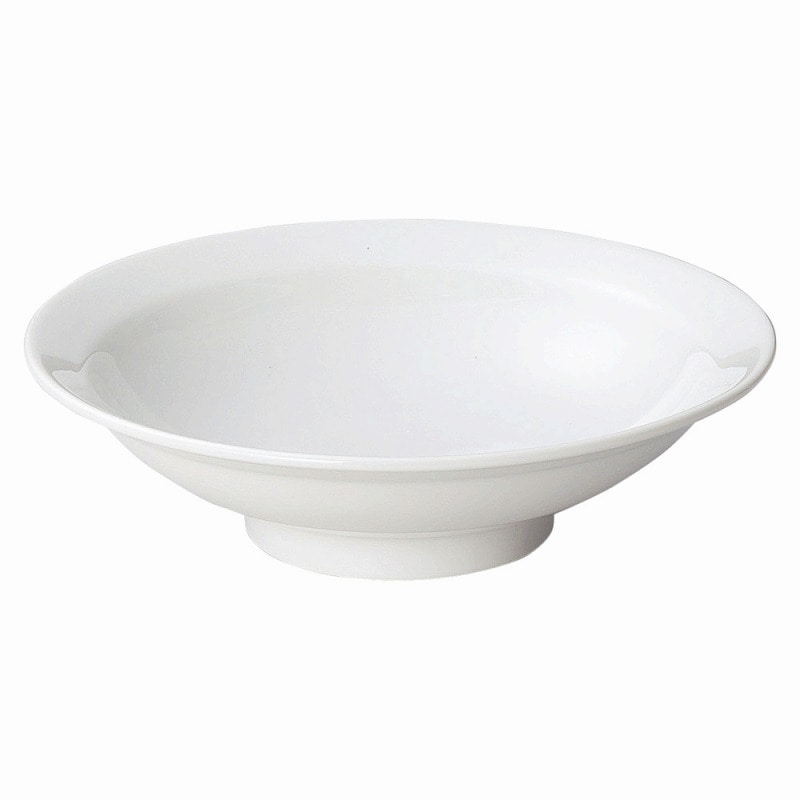 金正陶器 白中華 8.0丸高台皿 1個(ご注文単位1個)【直送品】