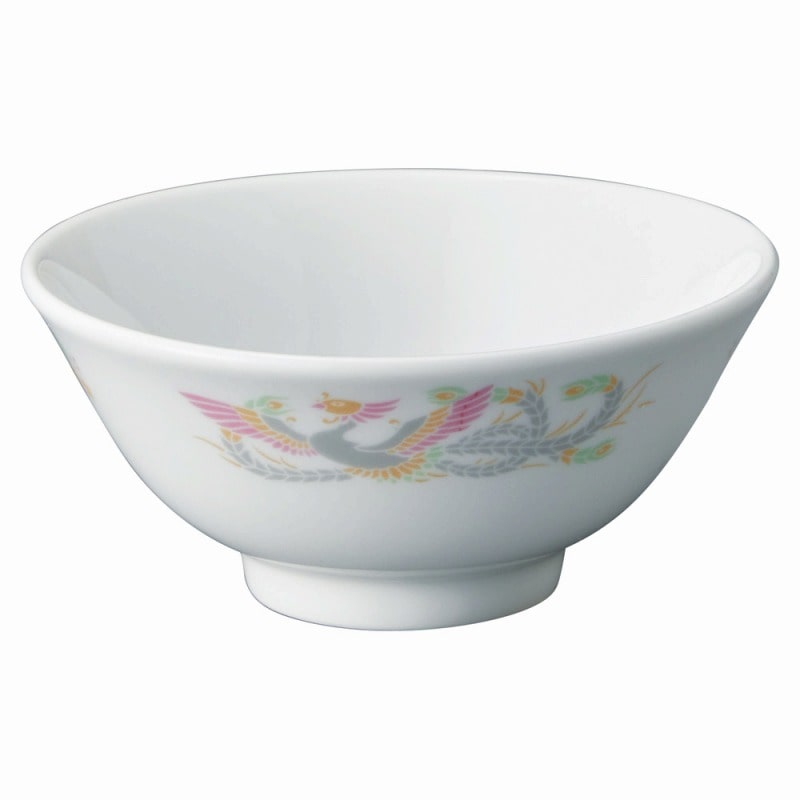金正陶器 強化磁器 紅鳳華 4 1/2吋スープ碗 1個(ご注文単位1個)【直送品】