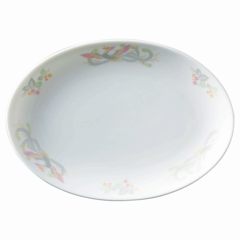 金正陶器 強化磁器 紅鳳華 8吋プラター 1個(ご注文単位1個)【直送品】