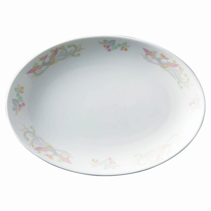 金正陶器 強化磁器 紅鳳華 9吋プラター 1個(ご注文単位1個)【直送品】