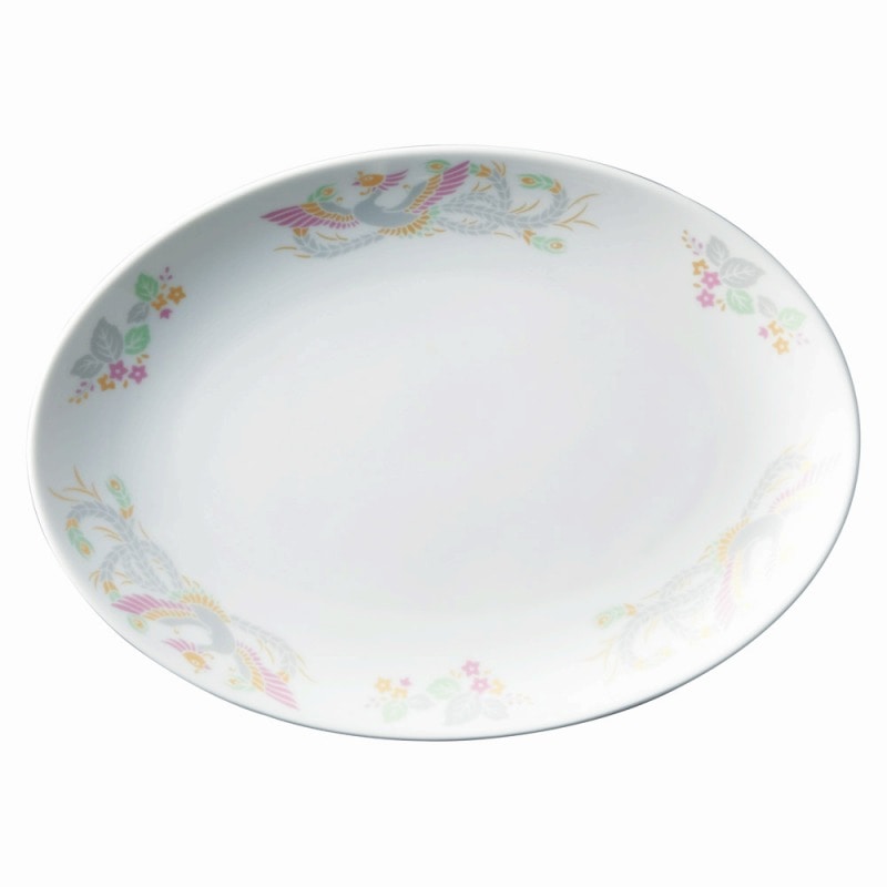 金正陶器 強化磁器 紅鳳華 10吋プラター 1個(ご注文単位1個)【直送品】