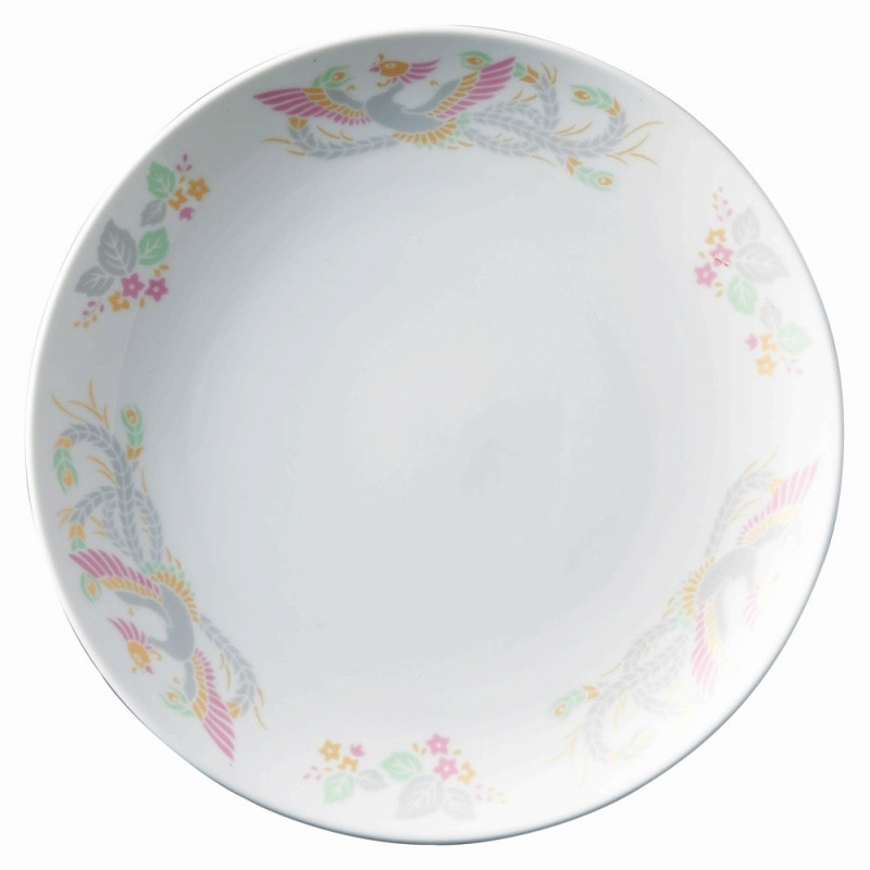 金正陶器 強化磁器 紅鳳華 8吋メタ皿 1個(ご注文単位1個)【直送品】