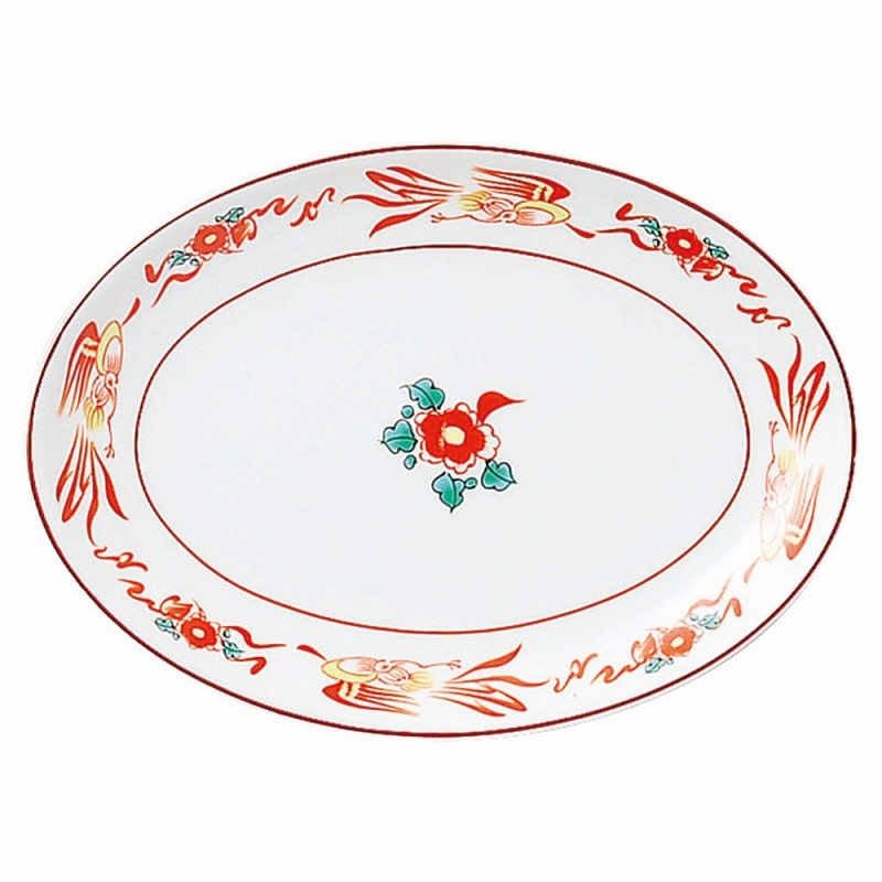 金正陶器 花鳥 8吋プラター 1個(ご注文単位1個)【直送品】