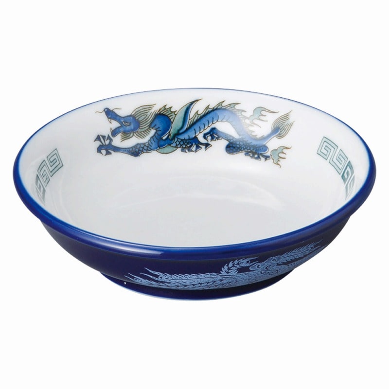 金正陶器 ルリ白竜 5.5吋深皿 1個(ご注文単位1個)【直送品】