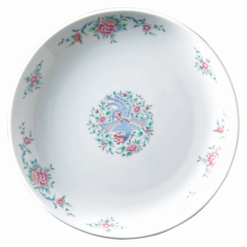 金正陶器 天翔鳳凰 メタ玉8吋丸皿 1個(ご注文単位1個)【直送品】