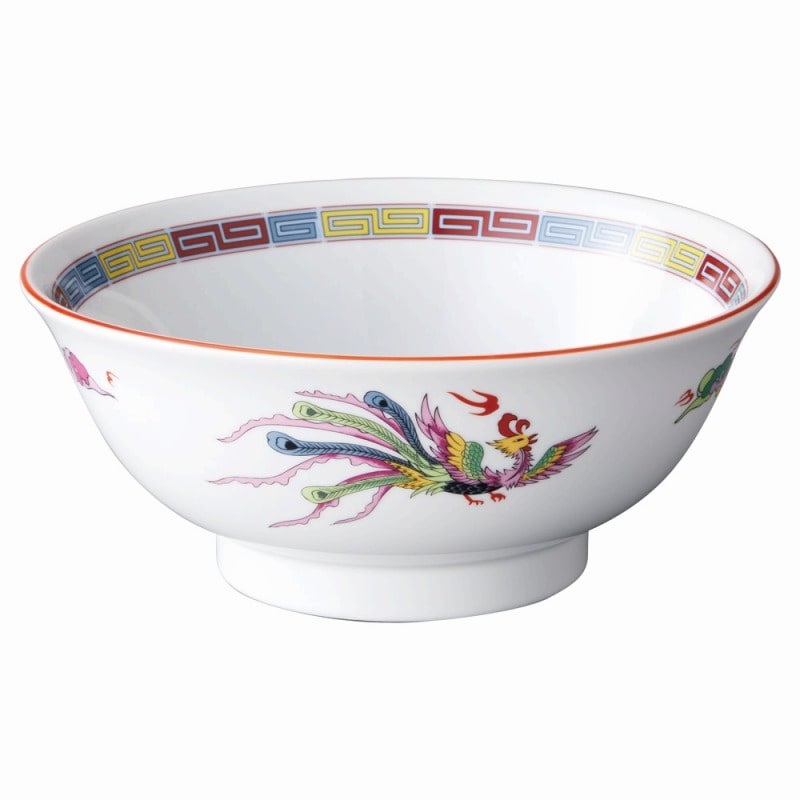 金正陶器 三色雷門 反6.5高台丼 1個(ご注文単位1個)【直送品】