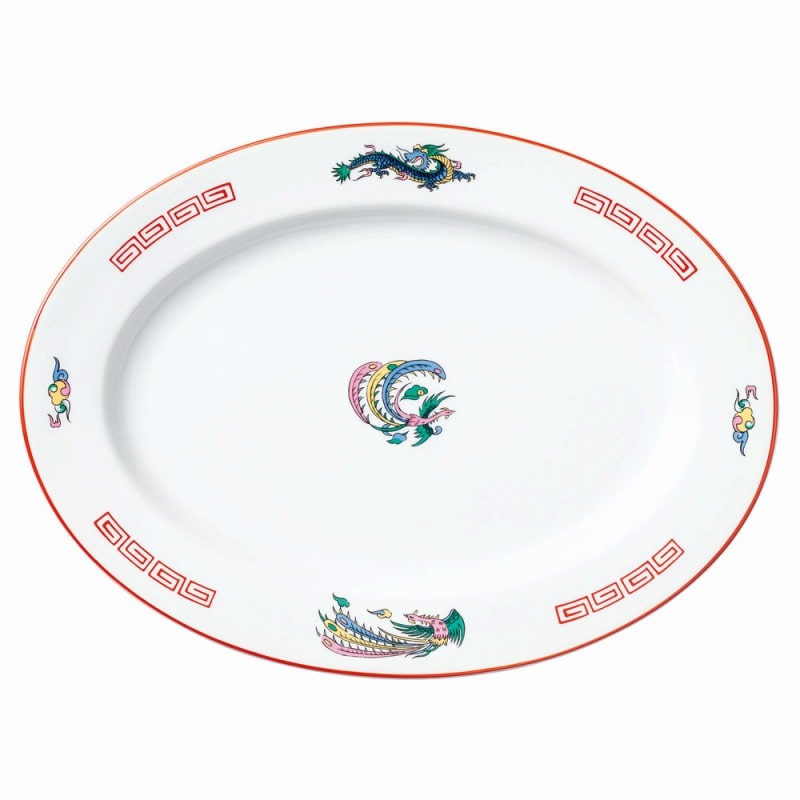 金正陶器 竜鳳 玉渕12吋プラター 1個(ご注文単位1個)【直送品】