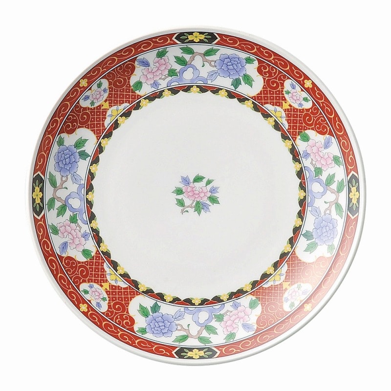 金正陶器 紅華祥 8.0皿 1個(ご注文単位1個)【直送品】