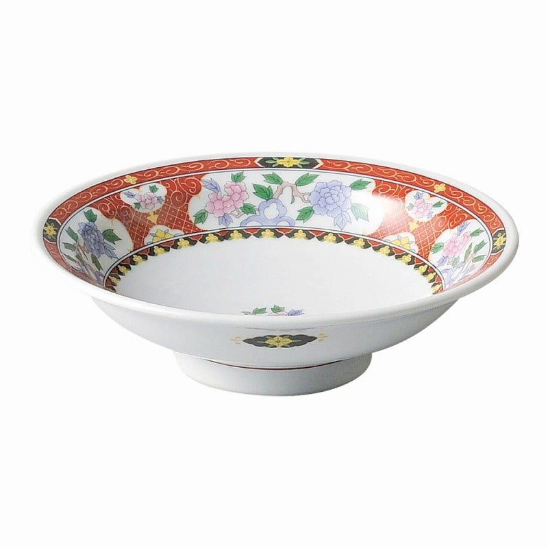 金正陶器 紅華祥 7.0高台皿 1個(ご注文単位1個)【直送品】