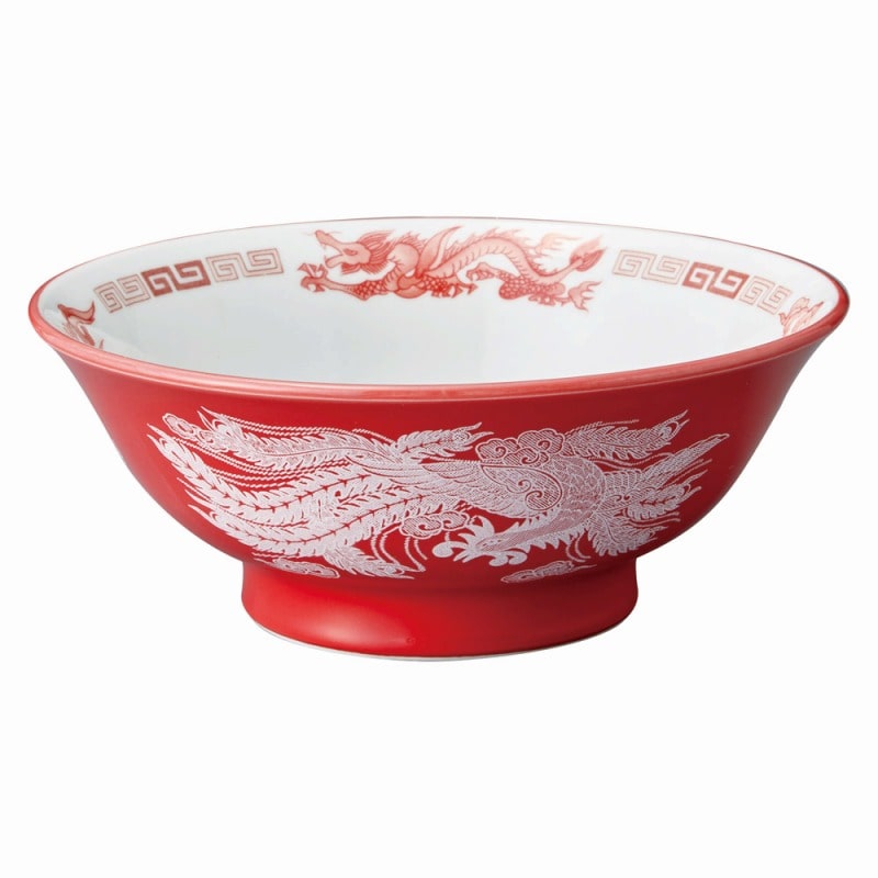 金正陶器 アカ白竜 6.5反高台丼 1個(ご注文単位1個)【直送品】