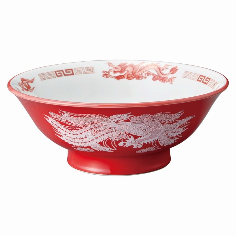 金正陶器 アカ白竜 7.0反高台丼 1個(ご注文単位1個)【直送品】