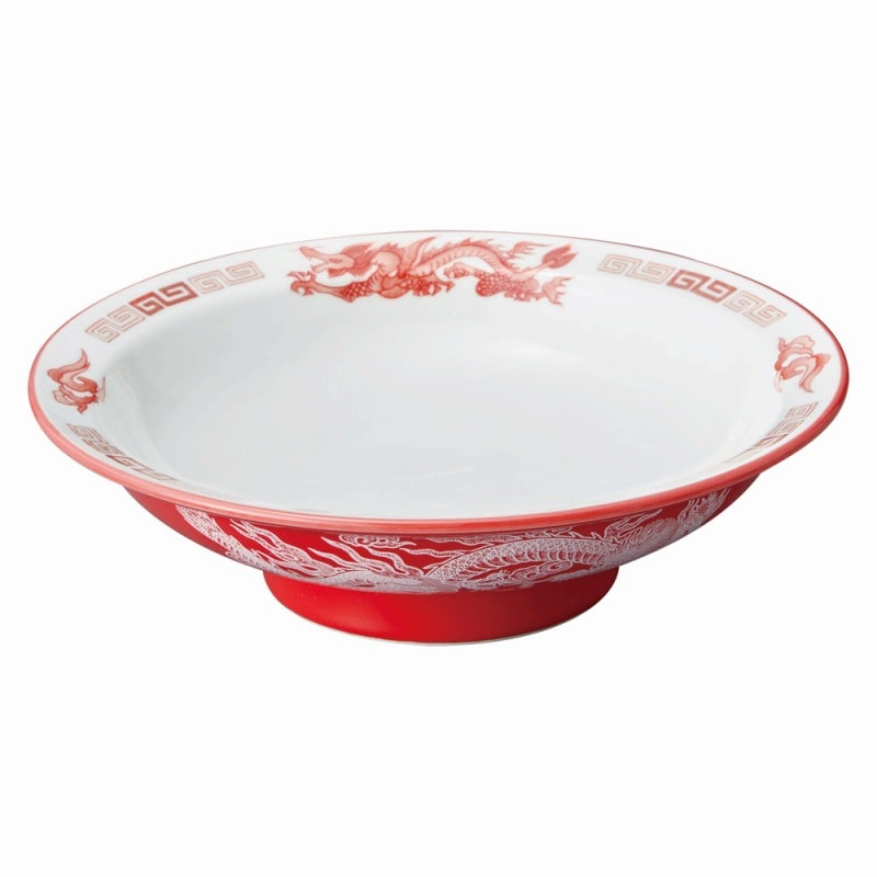 金正陶器 アカ白竜 7.0丸高台皿 1個(ご注文単位1個)【直送品】