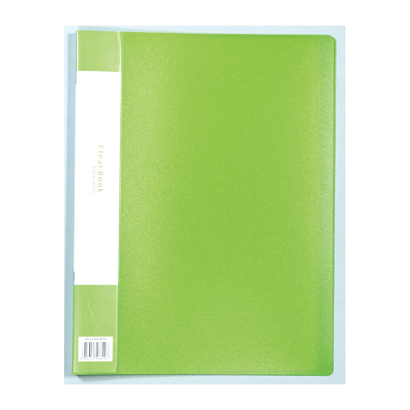 ㈱アーテッククリアブックB 厚 A4 20ポケット グリーン 1個(ご注文単位1個)【直送品】